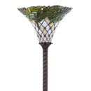 Jonathan Y Botanical Tiffany-Style 71" Torchiere LED Floor Lamp
