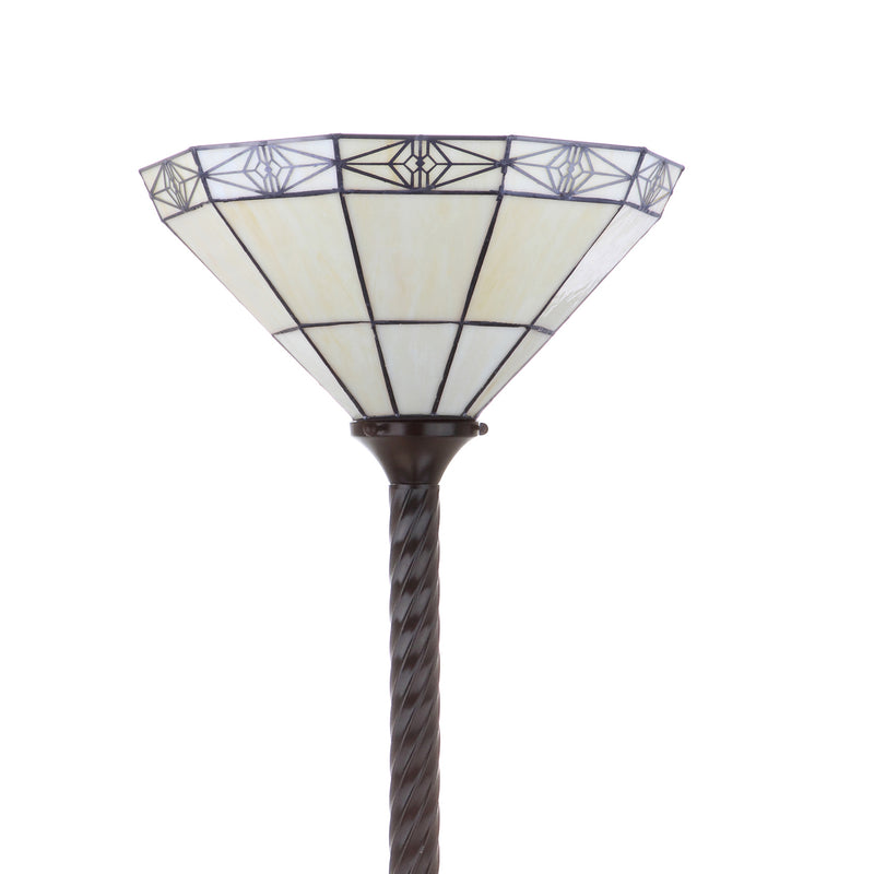 Jonathan Y Moore Tiffany-Style 68.57" Torchiere LED Floor Lamp