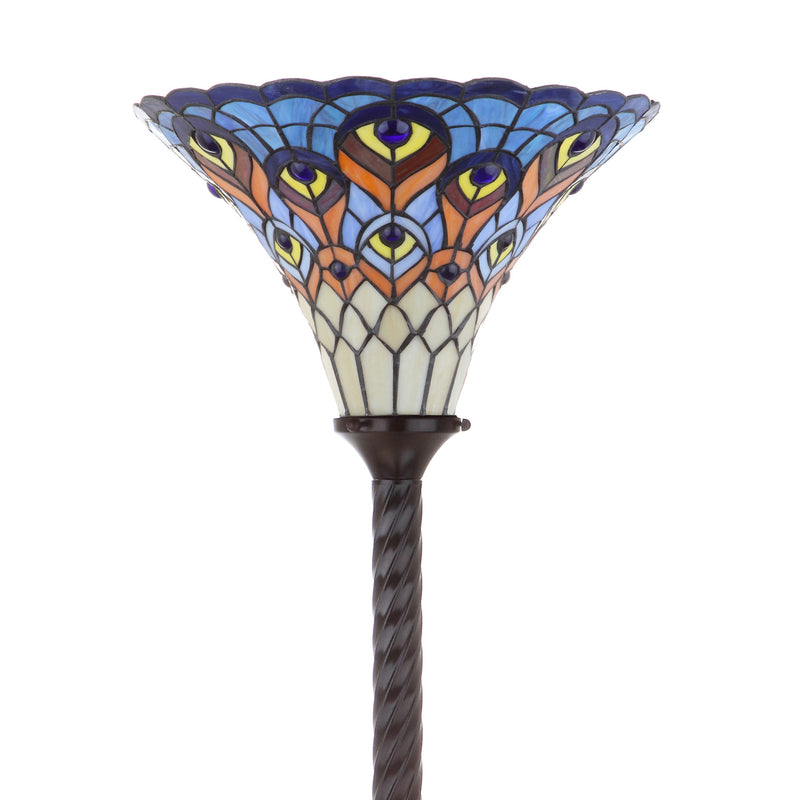 Jonathan Y Peacock Tiffany-Style 70" Torchiere LED Floor Lamp