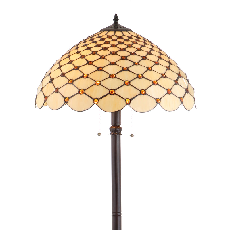 Jonathan Y Lee Tiffany-Style 62" LED Floor Lamp