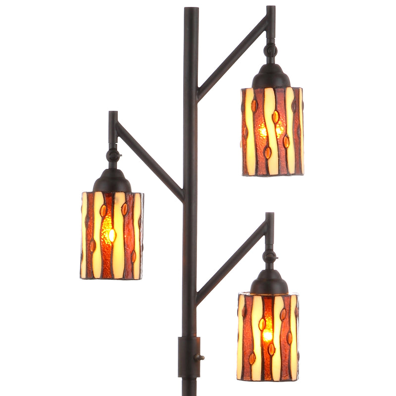 Jonathan Y Clark Tiffany-Style 71" Multi-Light LED Floor Lamp