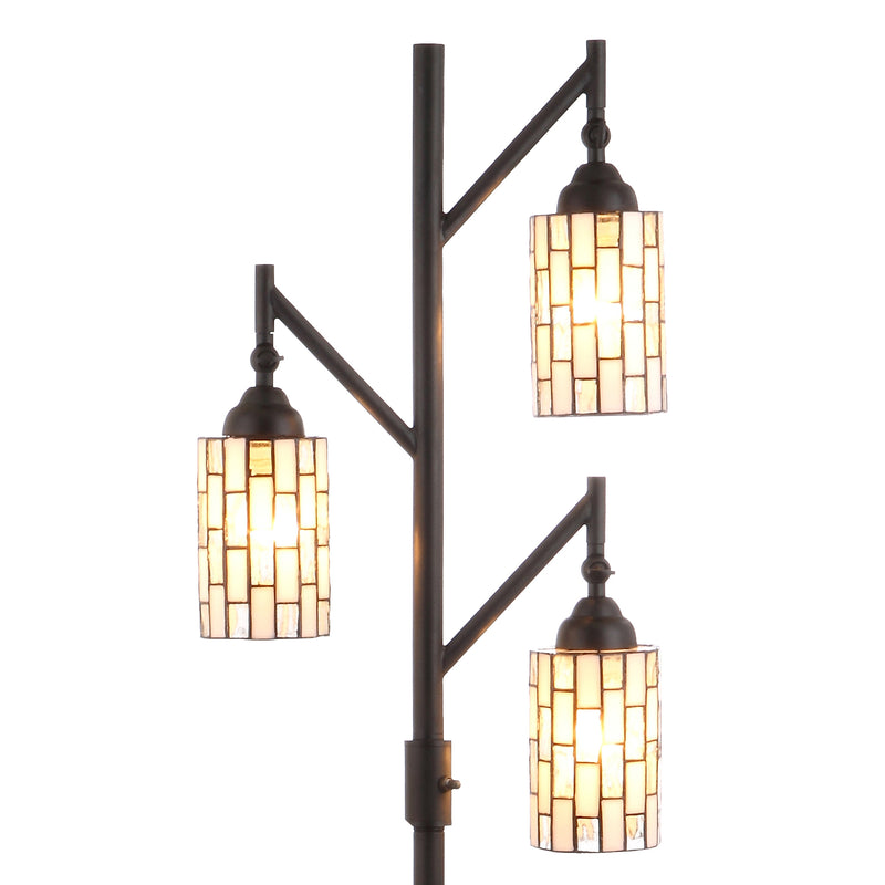 Jonathan Y Lewis Tiffany-Style 71" Multi-Light LED Floor Lamp