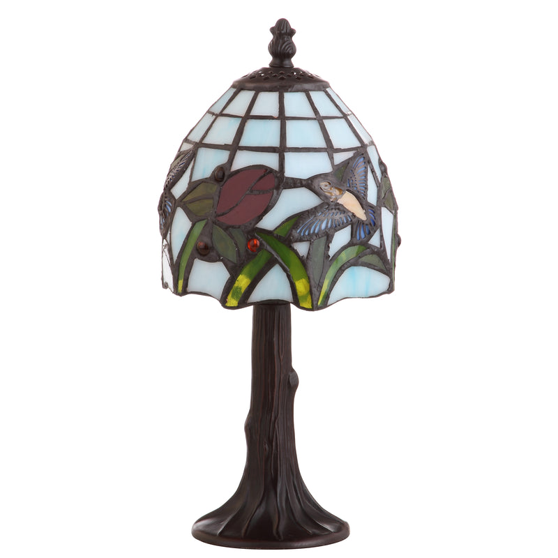 Jonathan Y Hummingbird Tiffany-Style 12" LED Table Lamp
