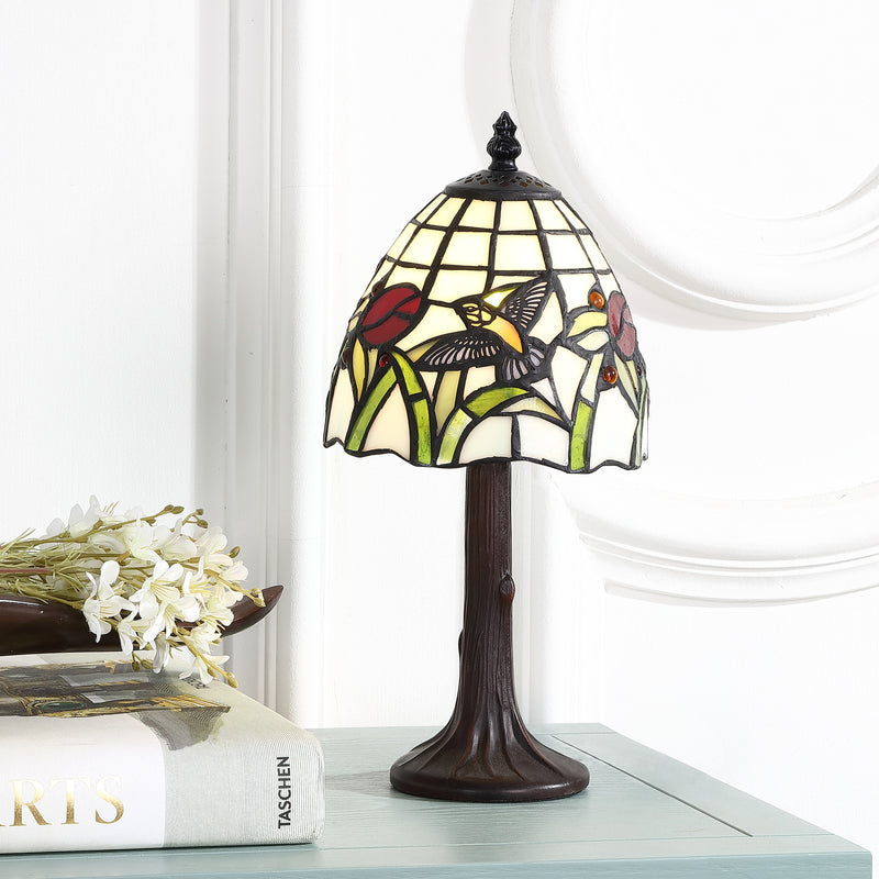 Jonathan Y Hummingbird Tiffany-Style 12" LED Table Lamp