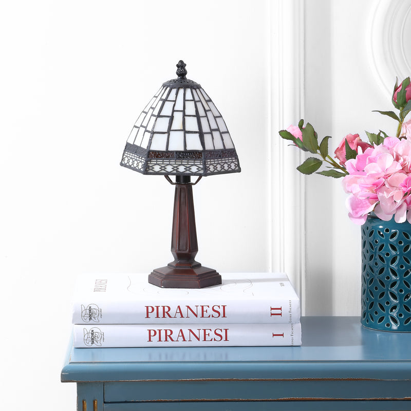 Jonathan Y Carter Tiffany-Style 12" LED Table Lamp