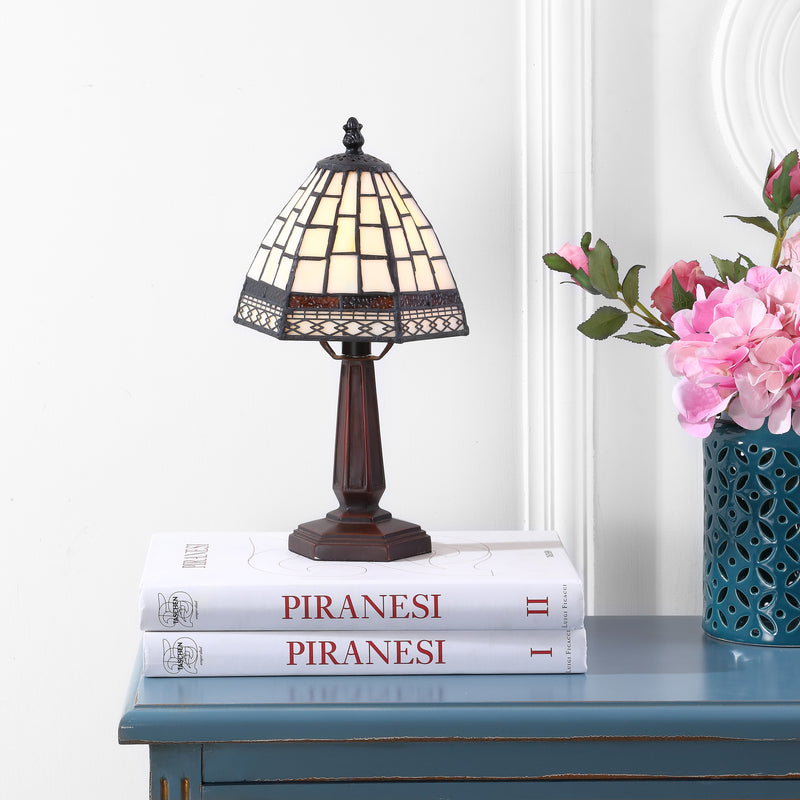 Jonathan Y Carter Tiffany-Style 12" LED Table Lamp