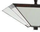 Jonathan Y Julian 15.7" Tiffany-Style Glass/Metal LED Semi-Flush Mount