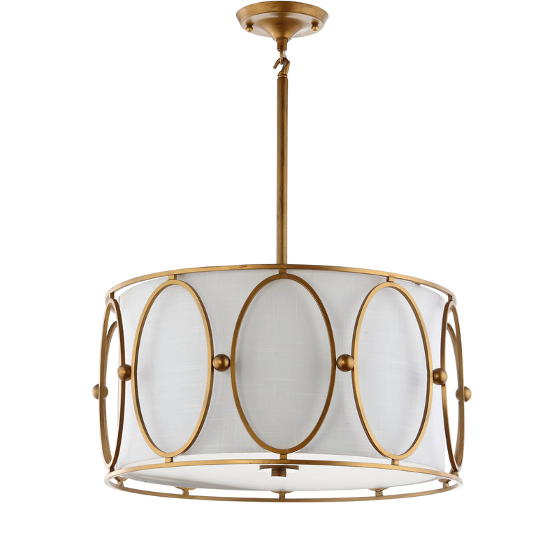Jonathan Y Violetta 3-Light 19" Metal LED Pendant