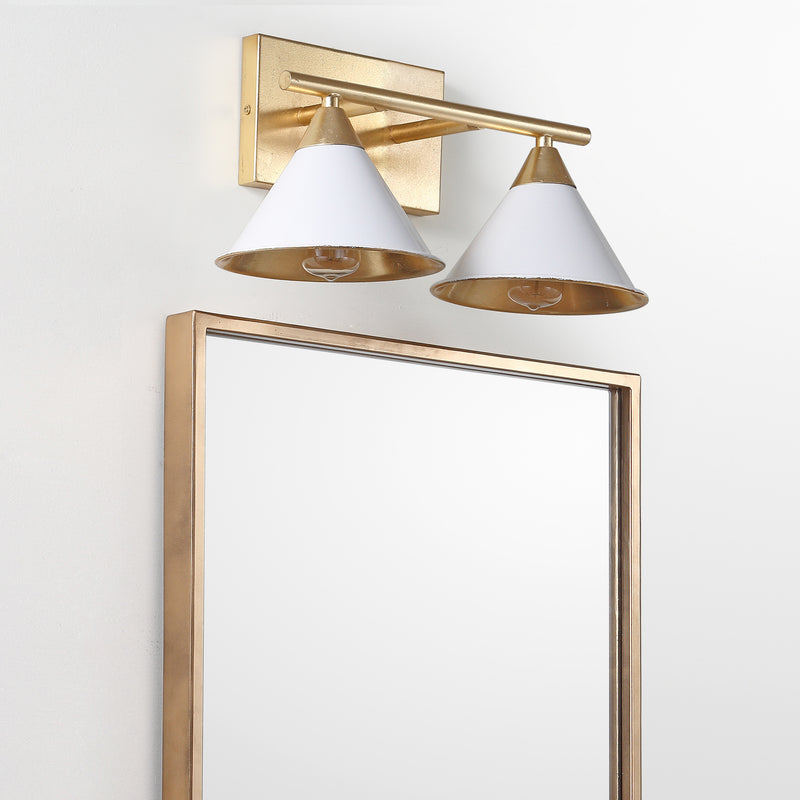 Jonathan Y Yvette 2-Light 16" Metal Vanity Wall Light