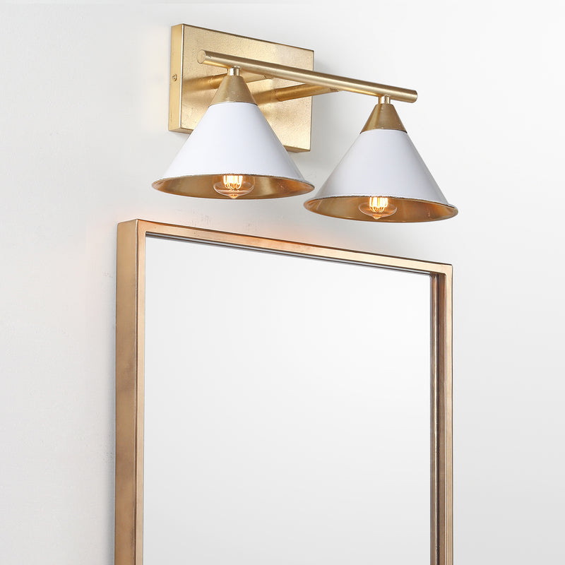 Jonathan Y Yvette 2-Light 16" Metal Vanity Wall Light