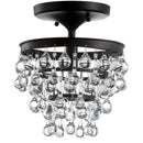 Jonathan Y Toronto 10" Metal/Crystal LED Flush Mount