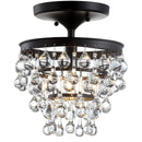 Jonathan Y Toronto 10" Metal/Crystal LED Flush Mount