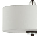 Jonathan Y Marc 15" Metal/Crystal LED Semi-Flush Mount