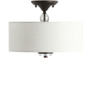 Jonathan Y Marc 15" Metal/Crystal LED Semi-Flush Mount