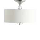 Jonathan Y Marc 15" Metal/Crystal LED Semi-Flush Mount