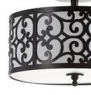 Jonathan Y Katherine 15" Metal LED Semi-Flush Mount