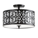 Jonathan Y Katherine 15" Metal LED Semi-Flush Mount