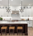 Jonathan Y Stella 13" Moravian Star Metal/Glass LED Pendant