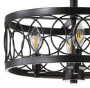 Jonathan Y Sylvain 15.5" Metal LED Semi-Flush Mount