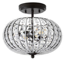 Jonathan Y Catalina 11.7" Metal /Acrylic LED Semi-Flush Mount