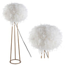 Jonathan Y Stork 52" Feather Metal LED Floor Lamp