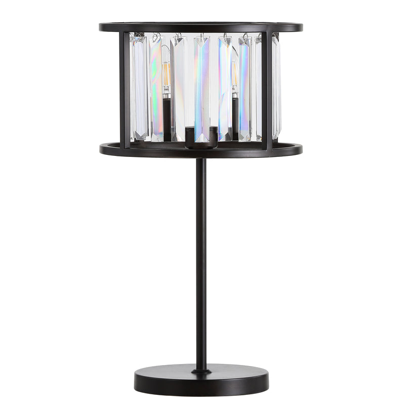 Jonathan Y Bevin 21.5" Metal/Crystal LED Table Lamp