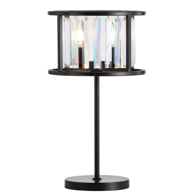 Jonathan Y Bevin 21.5" Metal/Crystal LED Table Lamp