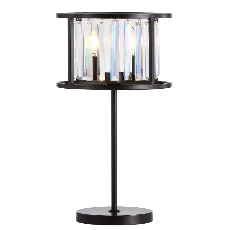 Jonathan Y Bevin 21.5" Metal/Crystal LED Table Lamp