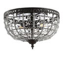Jonathan Y Anita 12.25" Low-Ceiling Metal/Acrylic LED Flush Mount