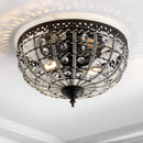 Jonathan Y Anita 12.25" Low-Ceiling Metal/Acrylic LED Flush Mount