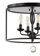 Jonathan Y Alma 16" Metal LED Flush Mount