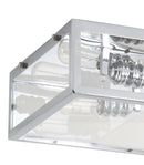 Jonathan Y Grayson 12" Metal/Glass LED Flush Mount
