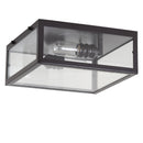 Jonathan Y Grayson 12" Metal/Glass LED Flush Mount