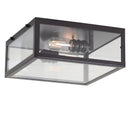 Jonathan Y Grayson 12" Metal/Glass LED Flush Mount