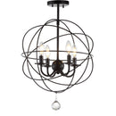 Jonathan Y Alma 12" Metal LED Flush Mount