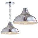 Jonathan Y Nira 9.75" Adjustable 3D Color Burst Glass/Metal Pendant