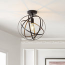 Jonathan Y Alma 13" Metal LED Flush Mount