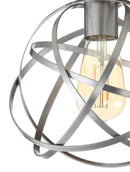 Jonathan Y Alba 8.5" Metal Orb LED Flush Mount