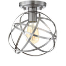 Jonathan Y Alba 8.5" Metal Orb LED Flush Mount