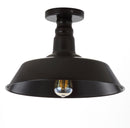 Jonathan Y Cassidy 14" Metal LED Semi-Flush Mount