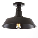 Jonathan Y Cassidy 14" Metal LED Semi-Flush Mount