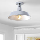 Jonathan Y Cassidy 14" Metal LED Semi-Flush Mount