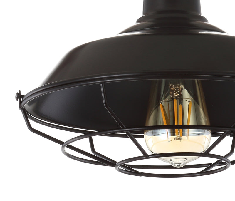 Jonathan Y Gabe 10.2" Metal LED Semi-Flush Mount