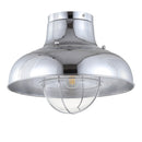 Jonathan Y Cameron 13" Metal LED Semi-Flush Mount