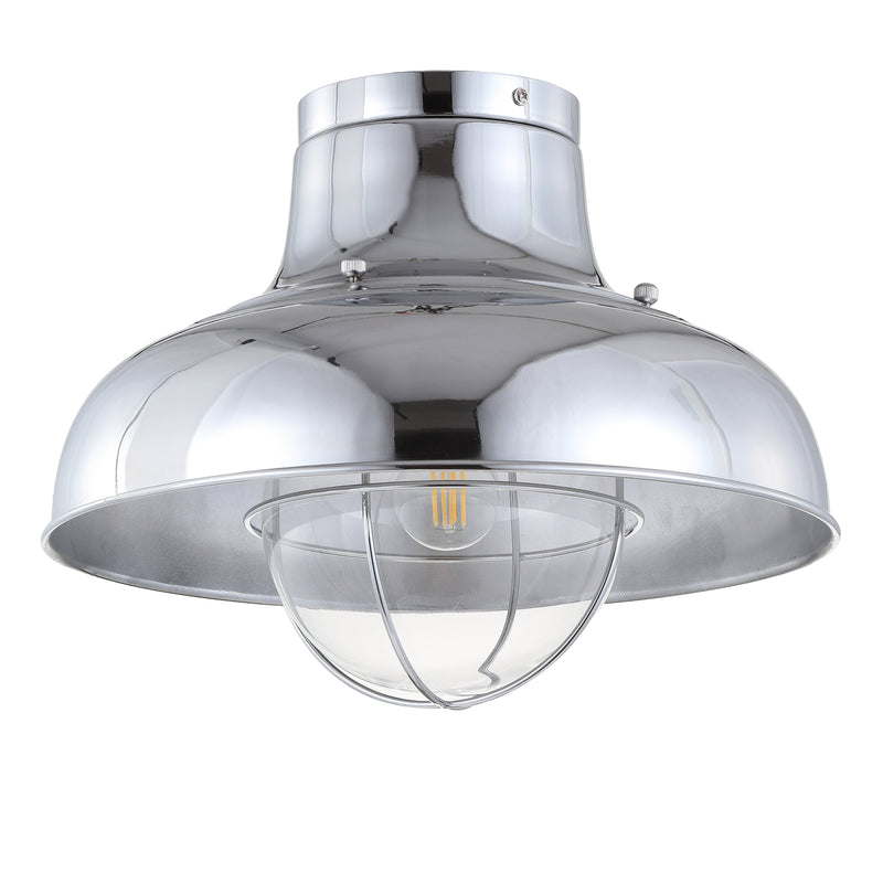 Jonathan Y Cameron 13" Metal LED Semi-Flush Mount