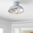 Jonathan Y Cameron 13" Metal LED Semi-Flush Mount