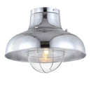 Jonathan Y Cameron 13" Metal LED Semi-Flush Mount