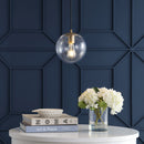 Jonathan Y Bleecker 7.75" Metal/Glass Globe LED Pendant