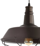 Jonathan Y Farmhouse 14.25" Adjustable Industrial Metal LED Pendant