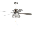 Jonathan Y Crista 52" 3-Light Metal/Wood LED Ceiling Fan
